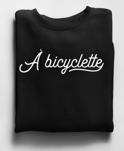 Sweat unisexe a bicyclette